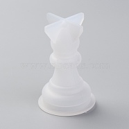 Chess Silicone Mold, Family Games Epoxy Resin Casting Molds, for DIY Kids Adult Table Game, Bishop, White, 49x31mm, Inner Diameter: 21mm(DIY-O011-03)