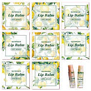 10 Sheets Paper Lip Balm Adhesive Label Stickers, Lemon, 50x50mm, 8 styles/sheet(STIC-WH0026-038)