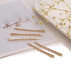 Metal Hair Bobby Pins, Jewelry Hair Accessories, Golden, 55x2mm, 100pcs/set(PW-WGBDF9E-01)
