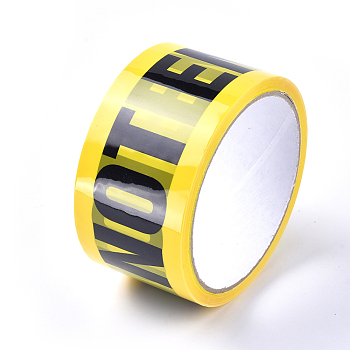 DIY Scrapbook Adhesive Tapes, Safety Warning Mark Self Adhesive Tape, Word Do Not Eeter, Word, 48~49mm, about 25m/roll