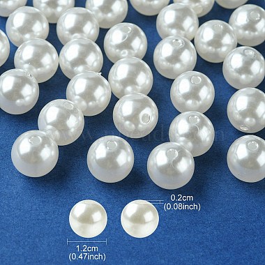ABS Plastic Imitation Pearl Round Beads(MACR-YW0002-12mm-82)-2