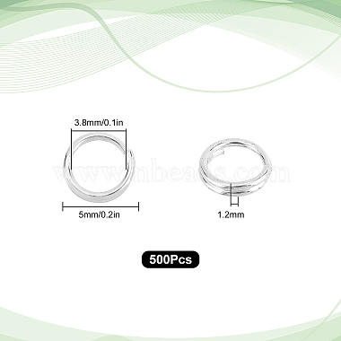 латунные разрезные кольца sunclue(KK-SC0002-96)-2