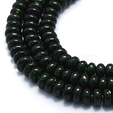 synthétiques verts perles goldstone brins(G-K245-B11-01)-3