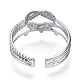 304 Stainless Steel Knot Open Cuff Ring(RJEW-N040-22)-3