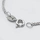 Rhodium Plated 925 Sterling Silver Chain Necklaces(STER-F039-55cm-16P)-2