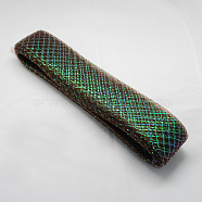 Mesh Ribbon, Plastic Net Thread Cord, Coconut Brown, 30mm, 25yards/bundle(PNT-Q011-30mm-08)