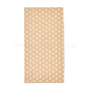 Eco-Friendly Polka Dot Pattern Kraft Paper Bags, Gift Bags, Shopping Bags, Rectangle, Bisque, 18x9x6cm(AJEW-M207-A01-01)