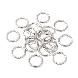 Alloy Closed Jump Rings, Round Ring, Platinum, 12x1.2mm, 16 Gauge, Inner Diameter: 9.3mm(KK-WH0052-05D-P)