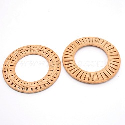 Rattan Rattan Bag, for Bag Making, Purse Making, Handle Replacement, Round, BurlyWood, 15.3x1.2cm, Inner Diameter: 8.9cm(FIND-WH0067-28A)