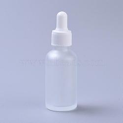 30ml Glass Teardrop Bottles, with Eye Pipette, Empty Aromatherapy Essential Oils Bottle Containers, Clear, 10.05x3.3cm, Capacity: 30ml(1.01 fl. oz).(MRMJ-WH0059-40A)