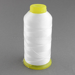 Polyester Sewing Thread, White, 0.5mm; about 870m/roll(WCOR-R001-0.5mm-01)