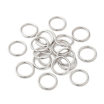 Alloy Jump Rings, Round Ring, Platinum, 12x1.2mm, 16 Gauge, Inner Diameter: 9.3mm