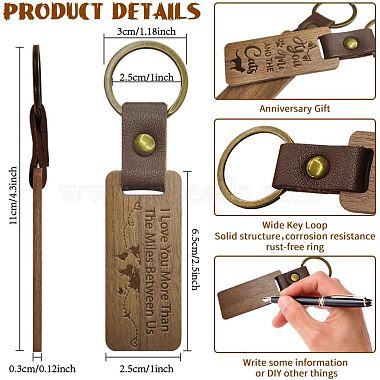 Walnut Wood Keychain(KEYC-WH0044-004)-2