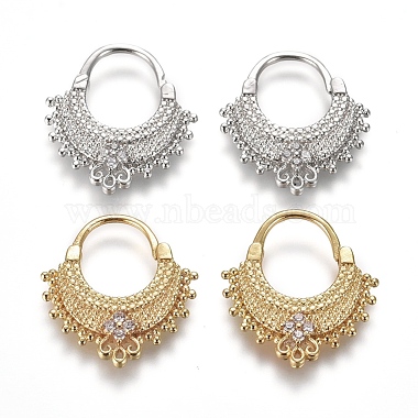 Clear Brass Earrings