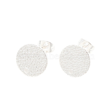 304 Stainless Steel Stud Earring Findings(STAS-O119-15C-S)-1