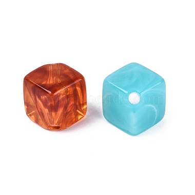 Tow Tone Opaque Acrylic Beads(OACR-N161-03)-2