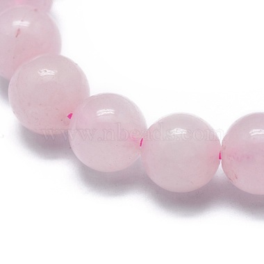 Bracelets élastiques en perles de quartz rose naturelle(BJEW-K212-B-045)-2