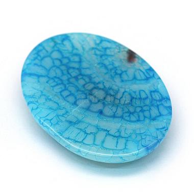 Oval Dyed Natural Crackle Agate Cabochons(G-R349-30x40-01)-3