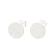 304 Stainless Steel Stud Earring Findings(STAS-O119-15C-S)-1