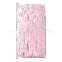 Polyester Ribbon, Fringe Lace Trim, Pink, 7/8~1 inch(23~25mm), about 25m/card(OCOR-TAC0005-09P)