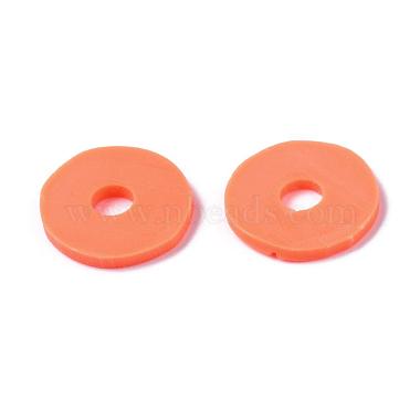 flache runde handgemachte Polymer Clay Perlen(CLAY-R067-12mm-12)-7