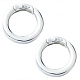 2Pcs 925 Sterling Silver Spring Gate Rings(STER-SC0001-53)-1