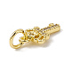 Brass Micro Pave Cubic Zirconia Charms(ZIRC-F132-10G)-3