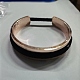 1Pc Alloy Grooved Cuff Bangle with Elastic Cord for Women(BJEW-UN0001-45B)-1