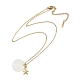 Summer Beach Shell Shape & Starfish Pendant Necklaces(NJEW-B118-03G-07)-2