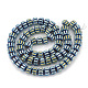 Electroplate Non-magnetic Synthetic Hematite Corrugated Beads Strands(G-T061-108C)-2