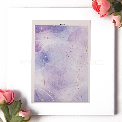 Polymer Clay Earrings Water Transfer Paper, Clay Pendant Decoration, Water Soluble Stickers, Thistle, 138x95mm(PW-WG93033-02)