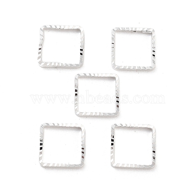 925 Sterling Silver Plated Square Brass Bead Frame