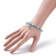 3Pcs 3 Style Moon & Sun & Star Alloy Enamel Charm Stretch Bracelets Set with Glass for Women(BJEW-JB08007)-3