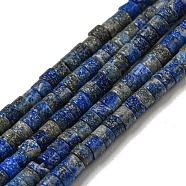 Natural Lapis Lazuli Beads Strands, Flat Round/Disc, Heishi Beads, 3x2mm, Hole: 0.8mm, about 167pcs/strand, 15.16 inch(38.5cm)(G-C084-D12-02)