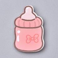 Fridge Magnets Acrylic Decorations, Feeder, Pink, 40x25x4mm(AJEW-F042-03B)