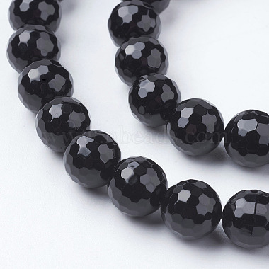Natural Black Onyx Beads Strands(G-E145-10mm-3B)-3