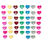 DIY Heart Pendants Silicone Molds, Resin Casting Molds, For UV Resin, Epoxy Resin Craft Making, Alphabet & Constellation & Number, Deep Sky Blue, 85x56x3mm, Hole: 1mm, Inner Diameter: 10x7mm(DIY-C014-10A)
