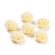 Synthetic Coral 3D Flower Rose Beads, Dyed, Light Yellow, 10x5mm, Hole: 1.5mm(CORA-L046-A01)