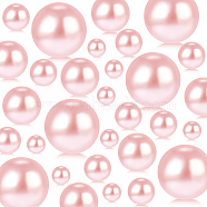 ABS Plastic Imitation Pearl Beads, No Hole, Pink, 10~30mm, 150pcs/set(FIND-WH0127-18E)