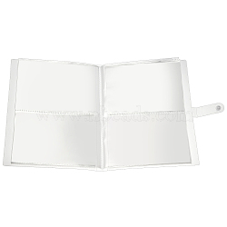 PP Plastic Card Storage Albums, Photocard Binder, DIY Transparent Photo Album Scrapbooking, WhiteSmoke, 160 Pockets, 28x21x2.6cm(AJEW-WH0258-509A)