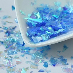 Plastic Candy Sequins/Paillette Chip, UV Resin Filler, for Epoxy Resin Jewelry Making, Cornflower Blue, 2~20x2~16mm(X-DIY-I019-01J)