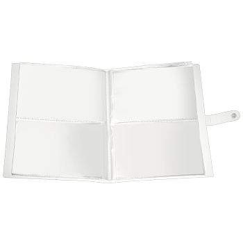 PP Plastic Card Storage Albums, Photocard Binder, DIY Transparent Photo Album Scrapbooking, WhiteSmoke, 160 Pockets, 28x21x2.6cm