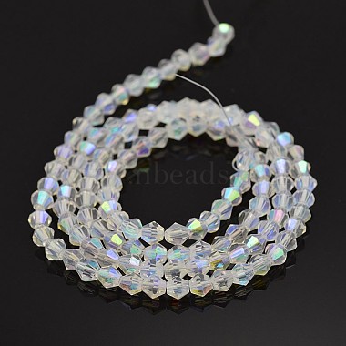Faceted Bicone Electroplate Glass Beads Strands(EGLA-P016-4mm-AB02)-3