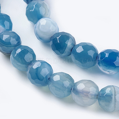 Chapelets de perles en agate &agrave; rayures naturelles(X-G-G581-6mm-05)-3
