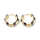 Daisy Flower Enamel Hoop Earrings(EJEW-G290-01G-E)-1