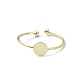 Brass Open Cuff Ring Findings(KK-P232-01G)-2