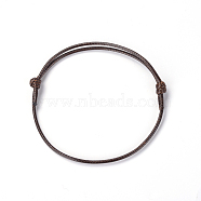 Korean Waxed Polyester Cord Bracelet Making, Coconut Brown, Adjustable Diameter: 40~70mm(AJEW-JB00011-01)
