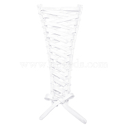 1 Set Women's Wedding Dress Zipper Replacement, Dress Loops Adjustable Fit Satin Corset Back Kit, Lace-up Formal Prom Dress, White, Ribbon: 400x1.5x0.12cm, 1pc, Loops Ribbon: 47.5x2.3x0.35cm, 2pcs(SRIB-BC0001-08C)