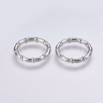 CCB Plastic Linking Rings, Ring, Platinum, 24x4mm, about 18mm inner diameter