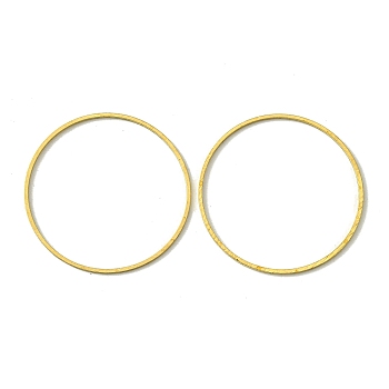 Brass Linking Rings, Flat Ring, Raw(Unplated), 30x0.7mm, Inner Diameter: 29mm